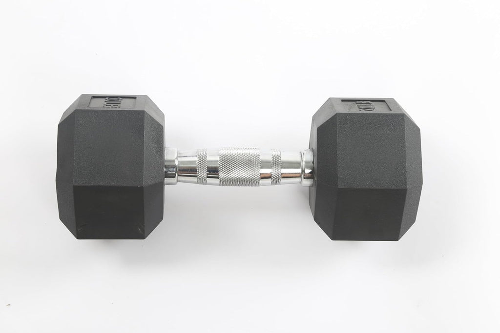 Hex Dumbbell Set Free Weights Rubber & PEV Coated, Non-Slip Anti-Roll Handles, Hand Weights for Strength Training, Home Gym Exercise Equipment for Unisex