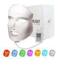 Aphrona FDA cleared LED Facial Mask MOONLIGHT PRO 7 Color Treatment Photon Mask, Red light Blue light for Acne Removal Wrinkle Reduction, led light therapy for face, 450 Powerful LED Chips (White)
