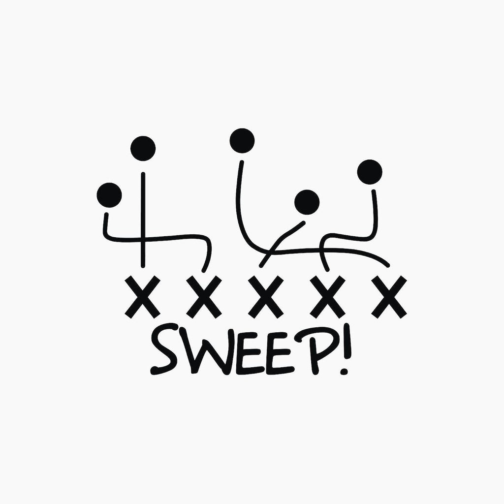 CafePress Football Sweep Magnets 2.25' Magnet (100 pack)