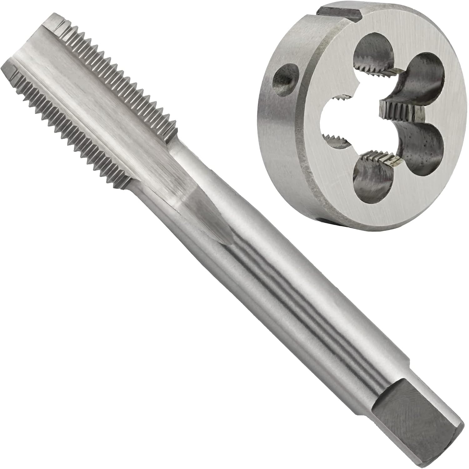 M39 X 1.5 Metric Tap and Die Set, M39 x 1.5mm HSS Machine Threading Tap and M39 x 1.5mm Alloy Tool Steel Round Threading Die Right Hand