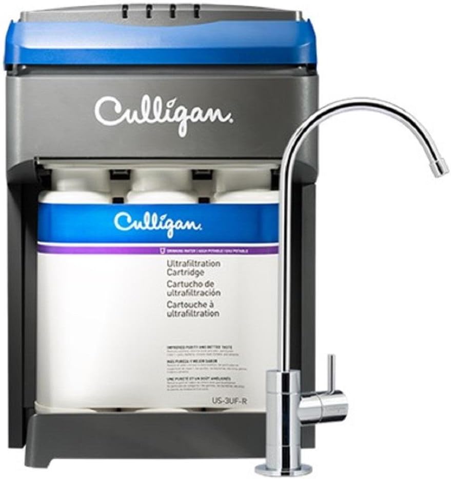 CULLIGAN US-3UF Ultra Filtration Under Sink Water 3Stage Drink WTR System, Standard, White