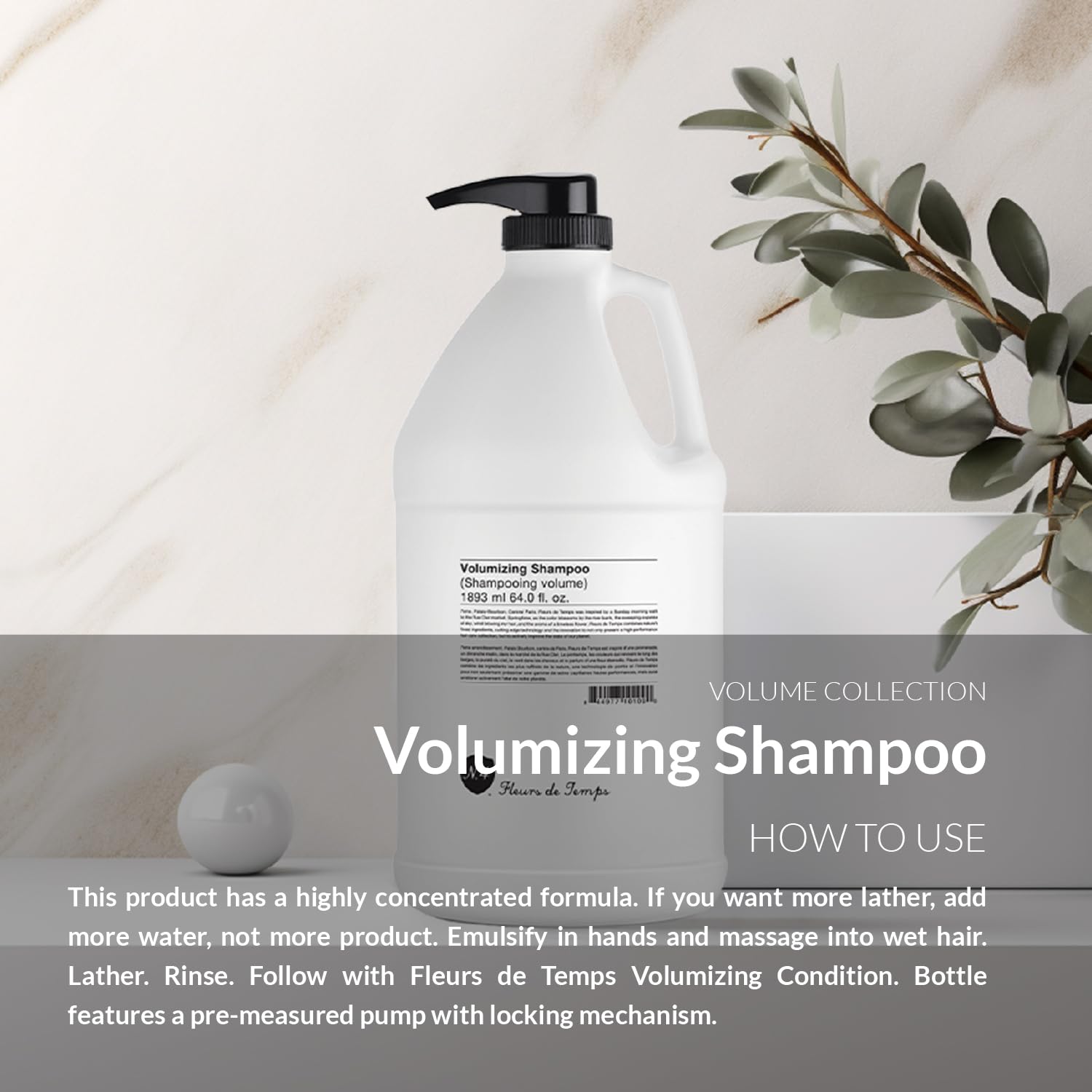 Number 4 Hair Shampoo for Women and Men, Volumizing Shampoo, 64 oz