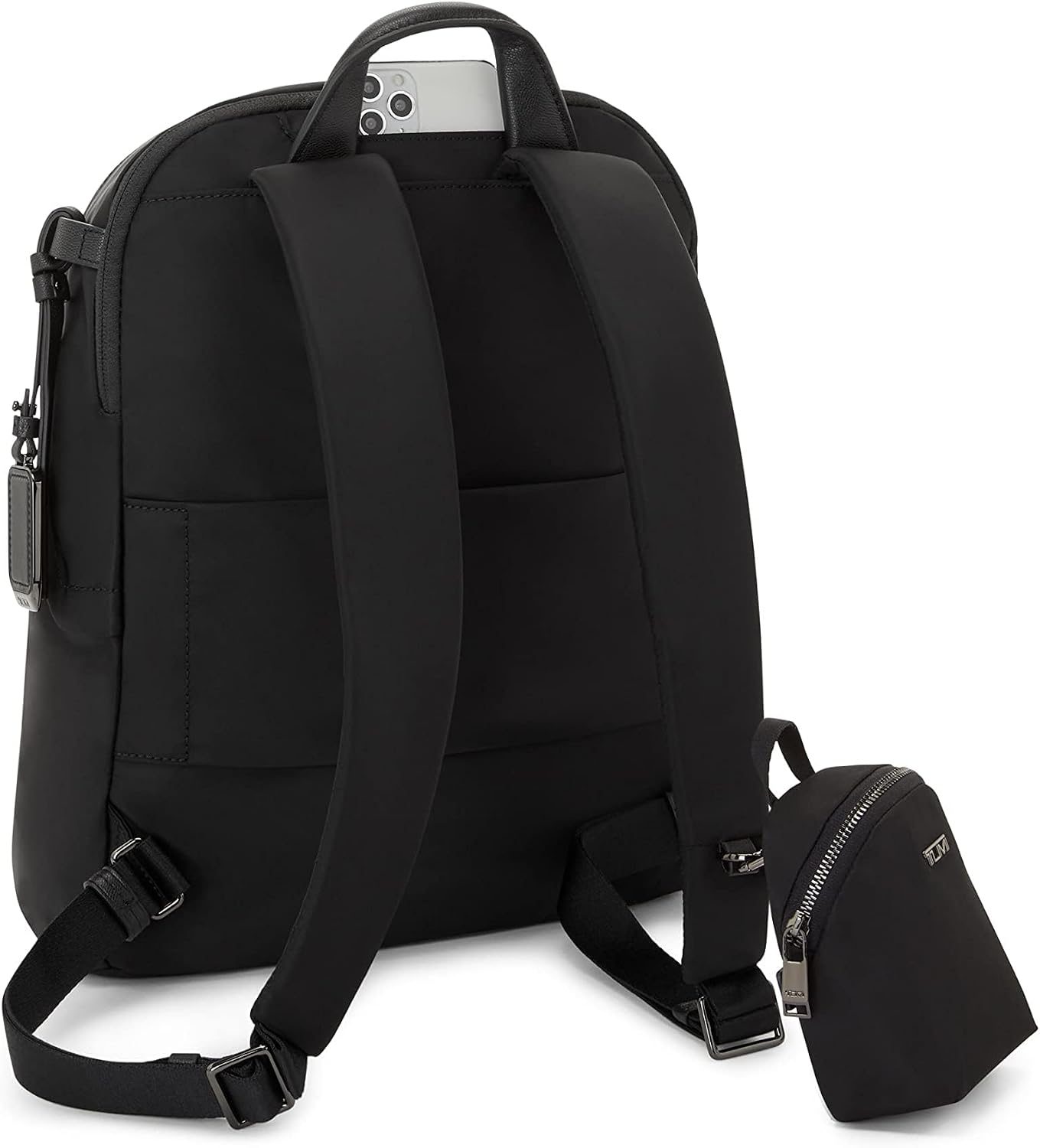 TUMI - Voyageur Halsey Backpack - Travel Backpack - For Business, Fashion, Commute - Holds Up to 14' Screens - Black & Gunmetal