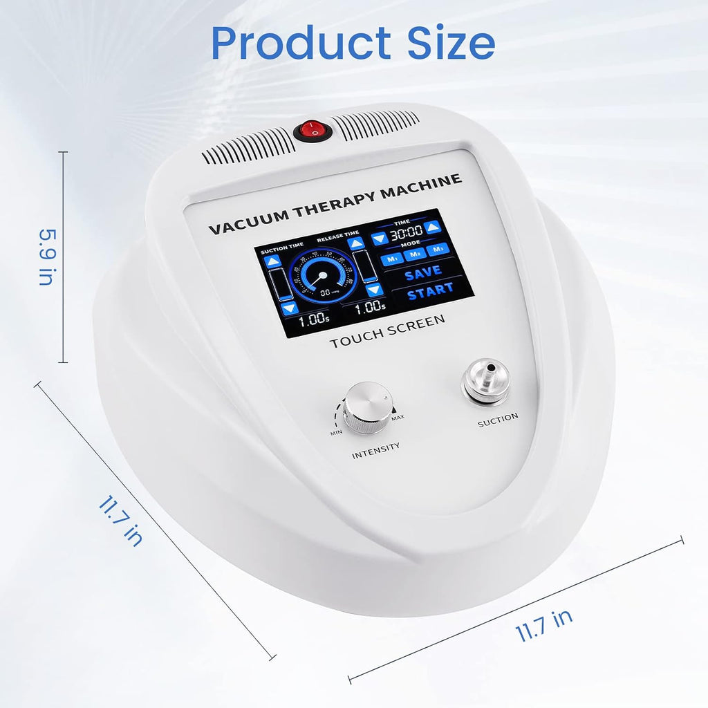 Beauty Star Vacuum Therapy Cupping Machine with 30 Cups and 3 Gua Sha Pumps for Body, Back, Face Massage Care Machine | Upgrade Touch Screen | Max Suction 75cmHg