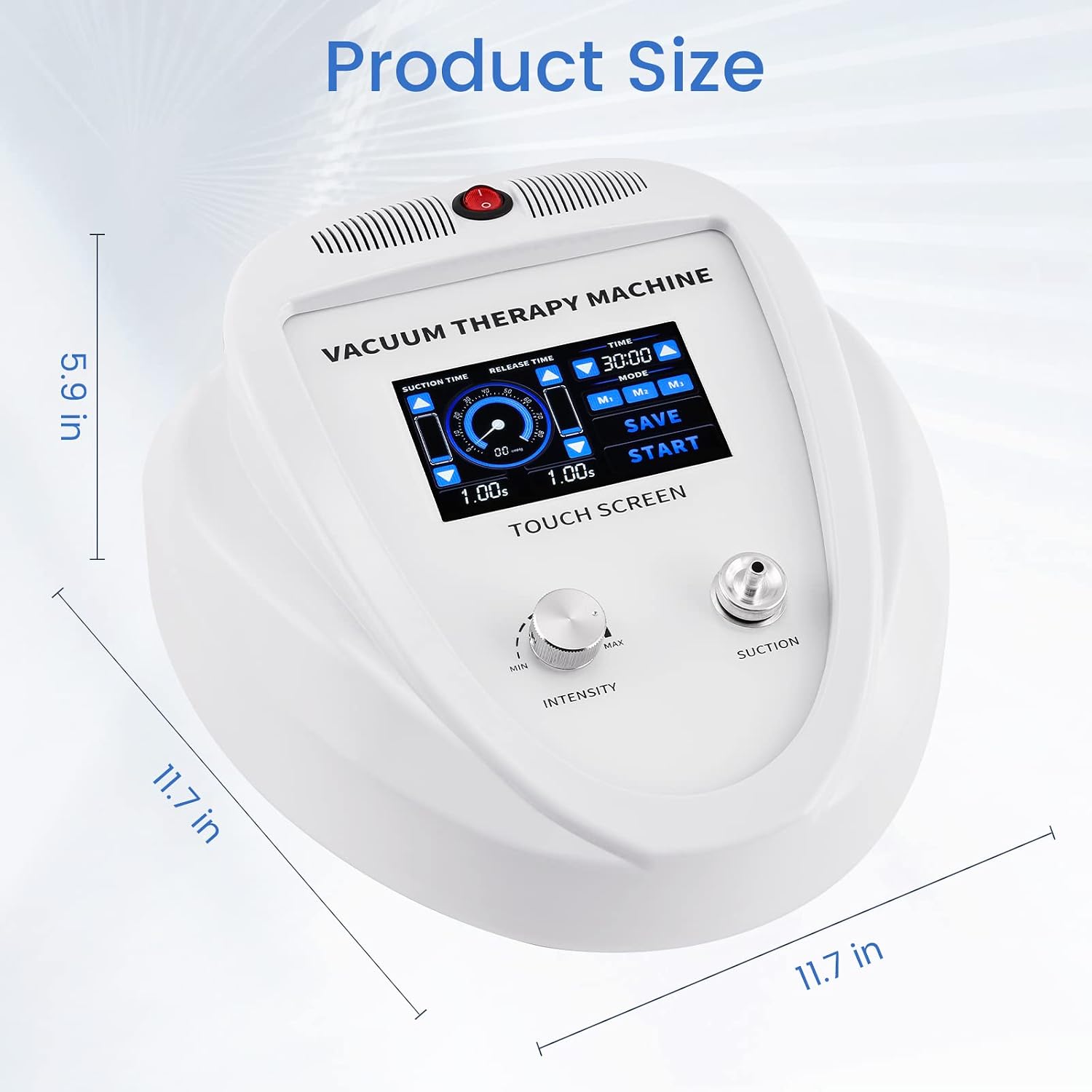 Beauty Star Vacuum Therapy Cupping Machine with 30 Cups and 3 Gua Sha Pumps for Body, Back, Face Massage Care Machine | Upgrade Touch Screen | Max Suction 75cmHg