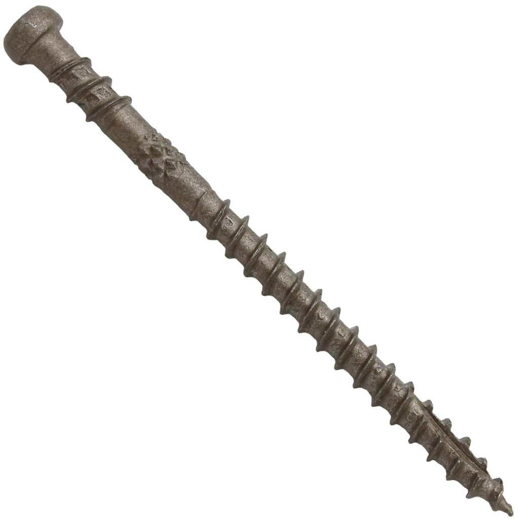 10 x 2-3/4' TAN Composite Decking Wood Screw Torx/Star Drive Head - Exterior Coated - AQC Lumber Compatible - 5 Pound CASE ~3870 Screws