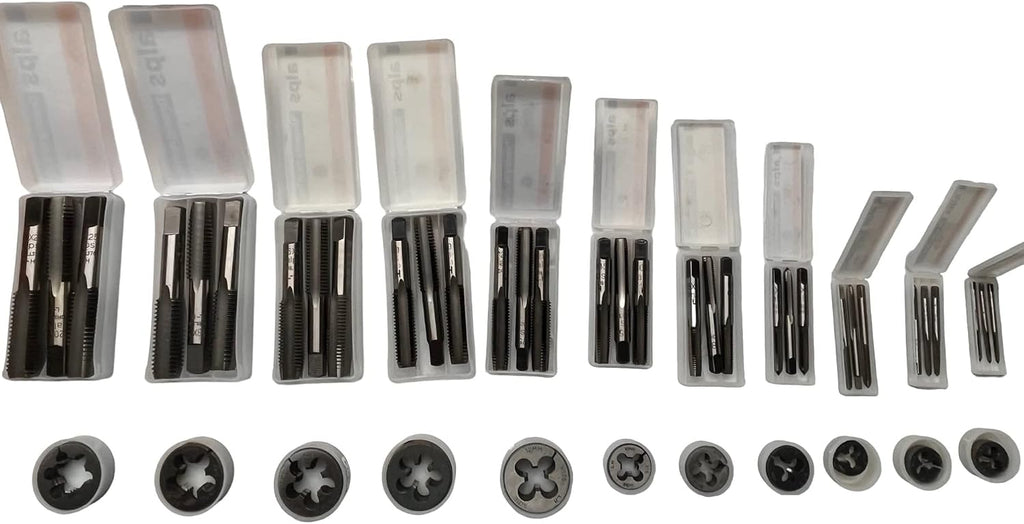 Metric Tap Die Set Left Hand - M3x0.5mm /M4x0.7mm/M5x0.8mm/M6x1.0mm/M8x1.25mm/M10x1.5mm/M12x1.75mm/M14x2.0mm/M16x2.0mm/M18x2.5mm/M20x2.5mm