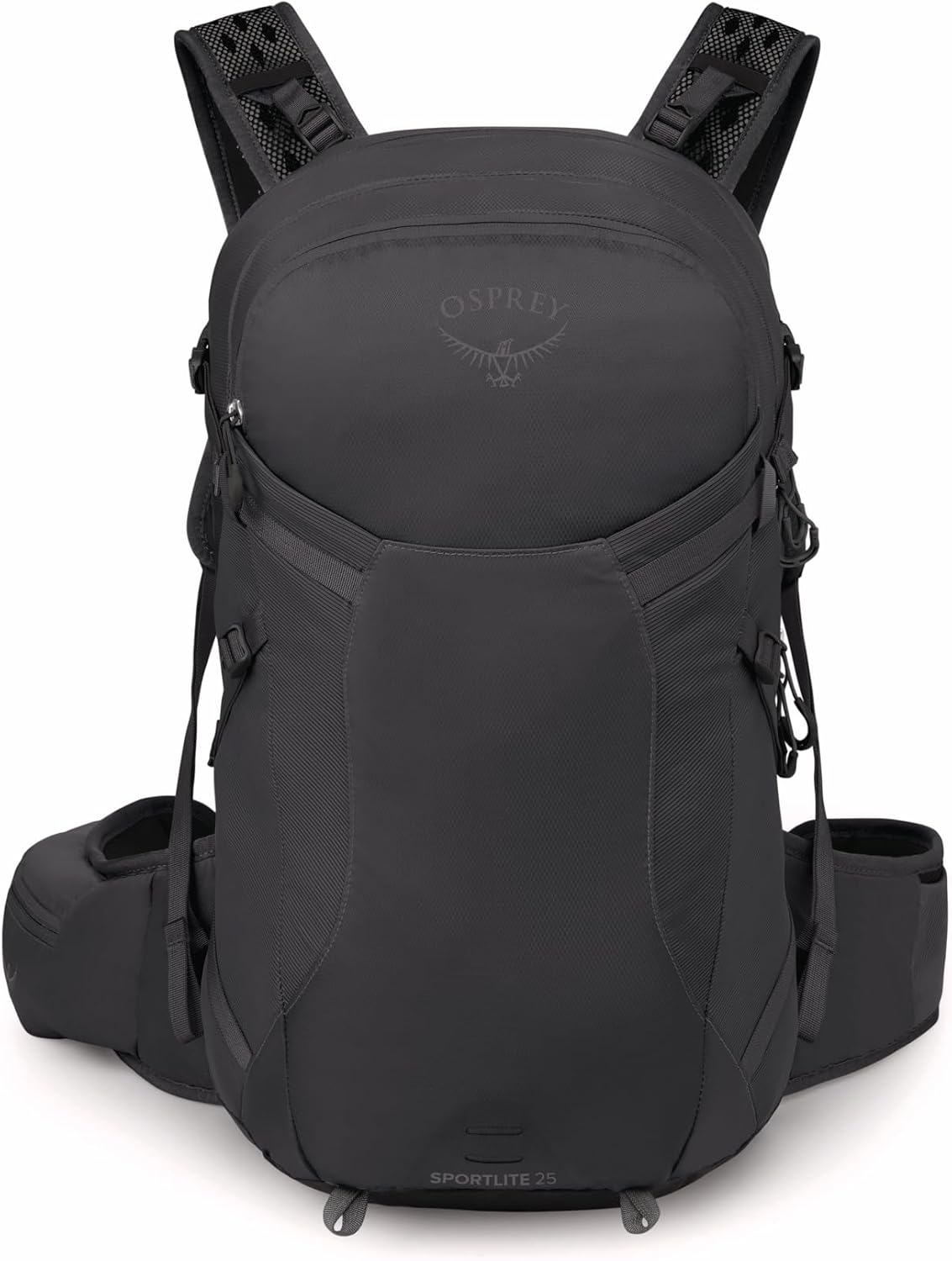 Osprey Sportlite 25L Lightweight Hiking Backpack for Men and Women, Dark Charcoal Grey, S/M, Extended Fit