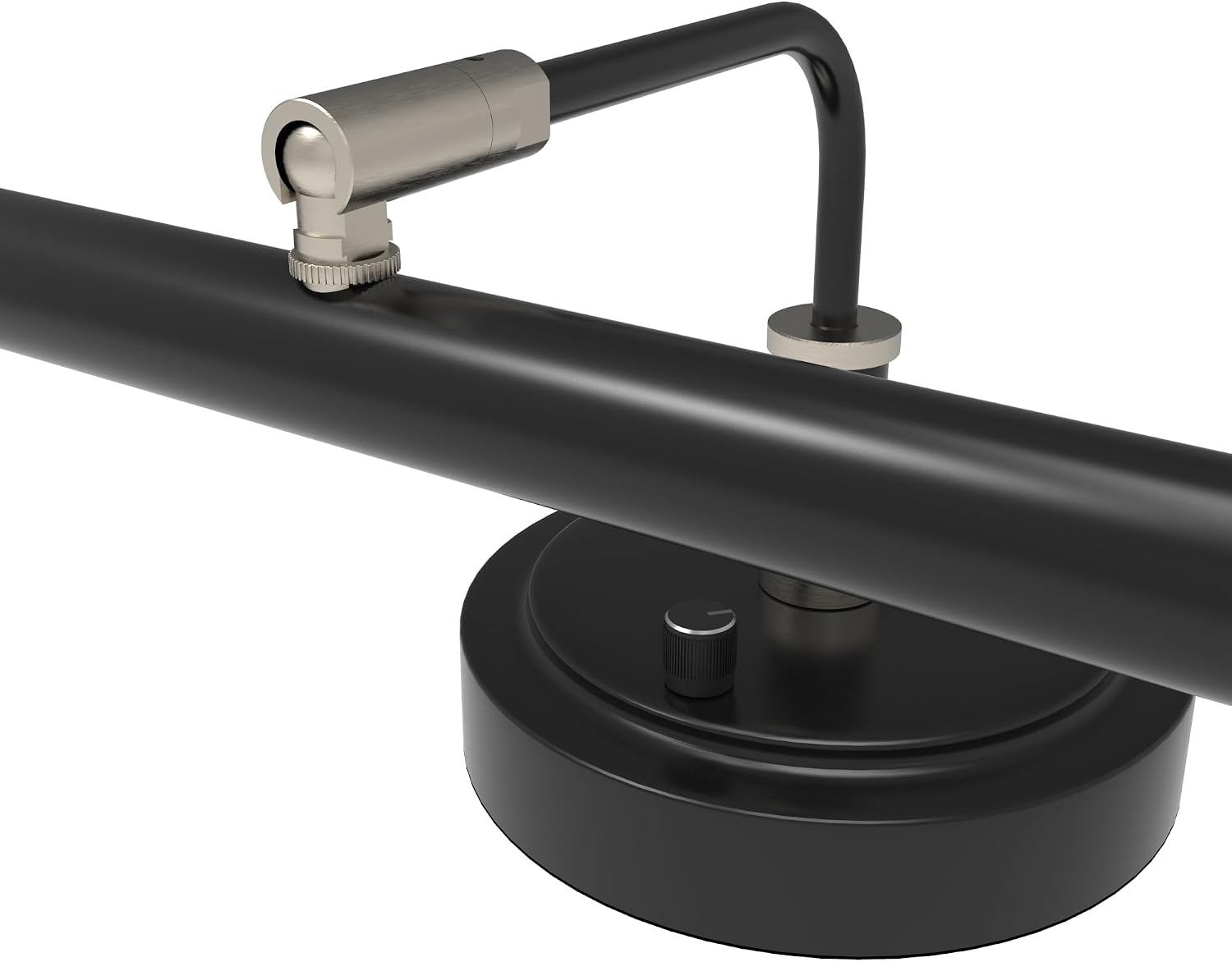 Cocoweb 19' Black with Brass Accents LED Directional Piano Desk Lamp - PLED101D (Satin Nickel)
