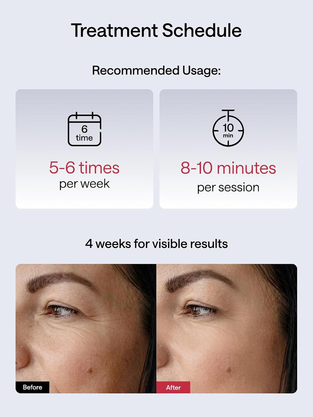 JMOON by Ulike Microcurrent Facial Device, M30U Red Light Therapy for Face, Safe Anti Aging Skin Care, 4 Modes, 5 Energy Levels for Full Face Lift and Ideal for Smile Lines, Eyes, and Forehead (Red)