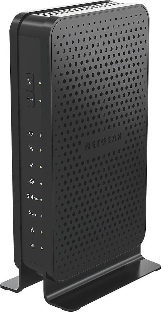 Netgear C3700-100NAS N600 (8x4) WiFi DOCSIS 3.0 Cable Modem Router (C3700) Certified for Xfinity from Comcast, Spectrum, Cox, Spectrum & More