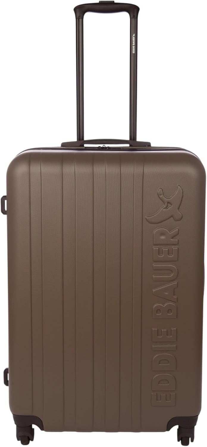 Eddie Bauer Flatiron Check-In 28' Luggage | Hardside | Spinner Wheels | Expandable | Lightweight | Travel Essentials - Dark Fatigue