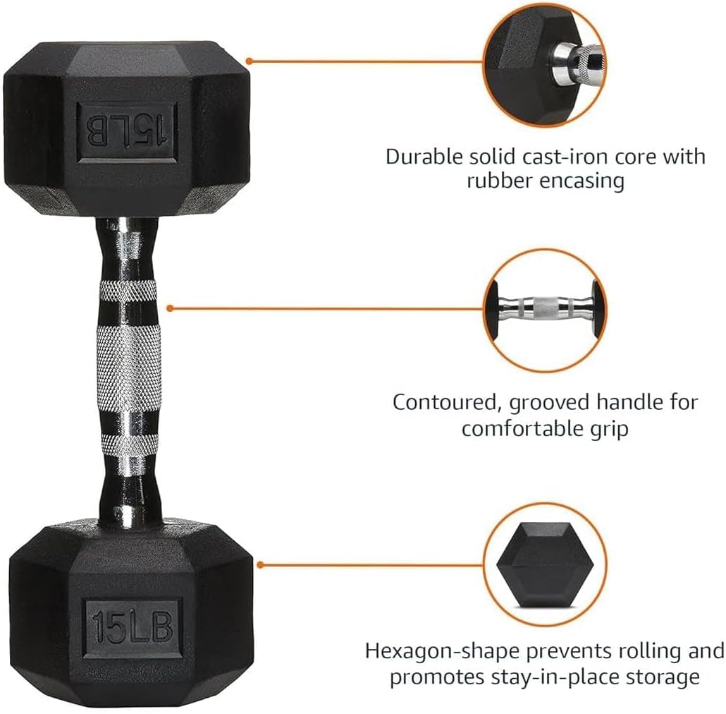 450 lb Weight Dumbbell Set with Rack of 9 Pairs, Rubber Hex Dumbbell with Rack, Hand Weights Set for Women Men, Complete Weight Set Barbell Coated for Exercise Training, With Weight Storage Rack