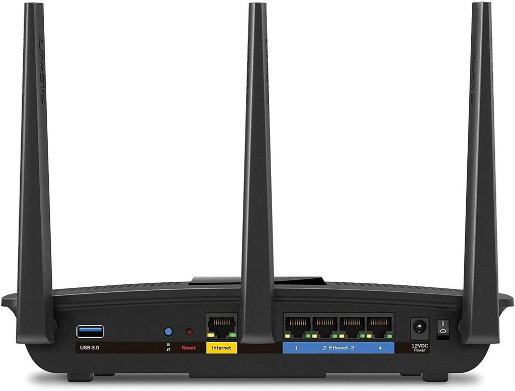 Linksys EA7300 Max-Stream: AC1750 Dual-Band Wi-Fi Router, Gigabit Ethernet Ports, 1,500 square-foot Range, 10 Devices, MU-MIMO (Black)