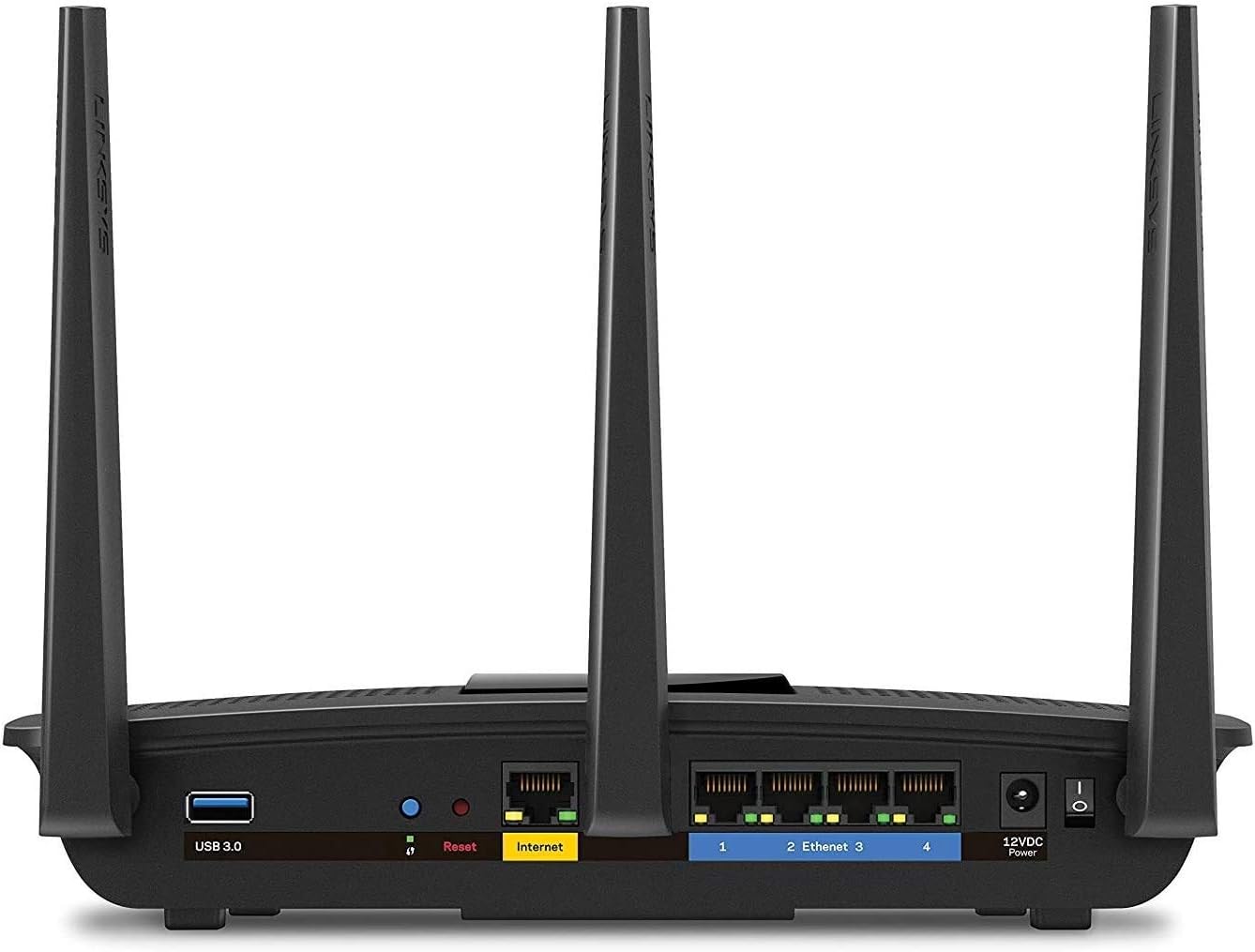 Linksys EA7300 Max-Stream: AC1750 Dual-Band Wi-Fi Router, Gigabit Ethernet Ports, 1,500 square-foot Range, 10 Devices, MU-MIMO (Black)