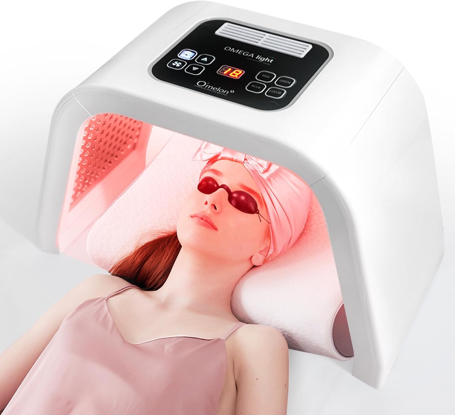 LED Facial Mask Red Light Therapy Equipment FSA HSA Eligible Beauty Skin Care Expert Led-Face-Tool 7 in 1 Beauty Equipment for Acne Reduction Skin Rejuvenation Anti-Aging Wrinkle