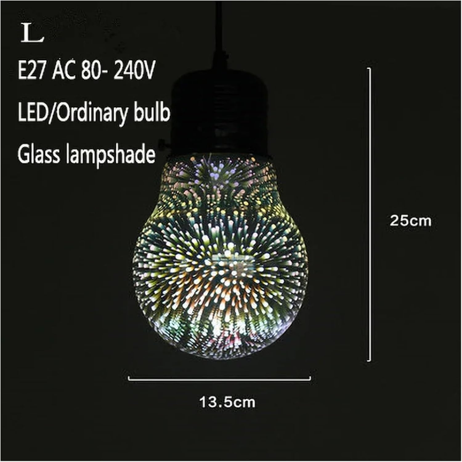 Chandelier, Nordic Colorful Glass Pendant Lights for Furniture Living Room Chandelier Decoration Modern 3D Shade Lamp Luminarias(Brass)