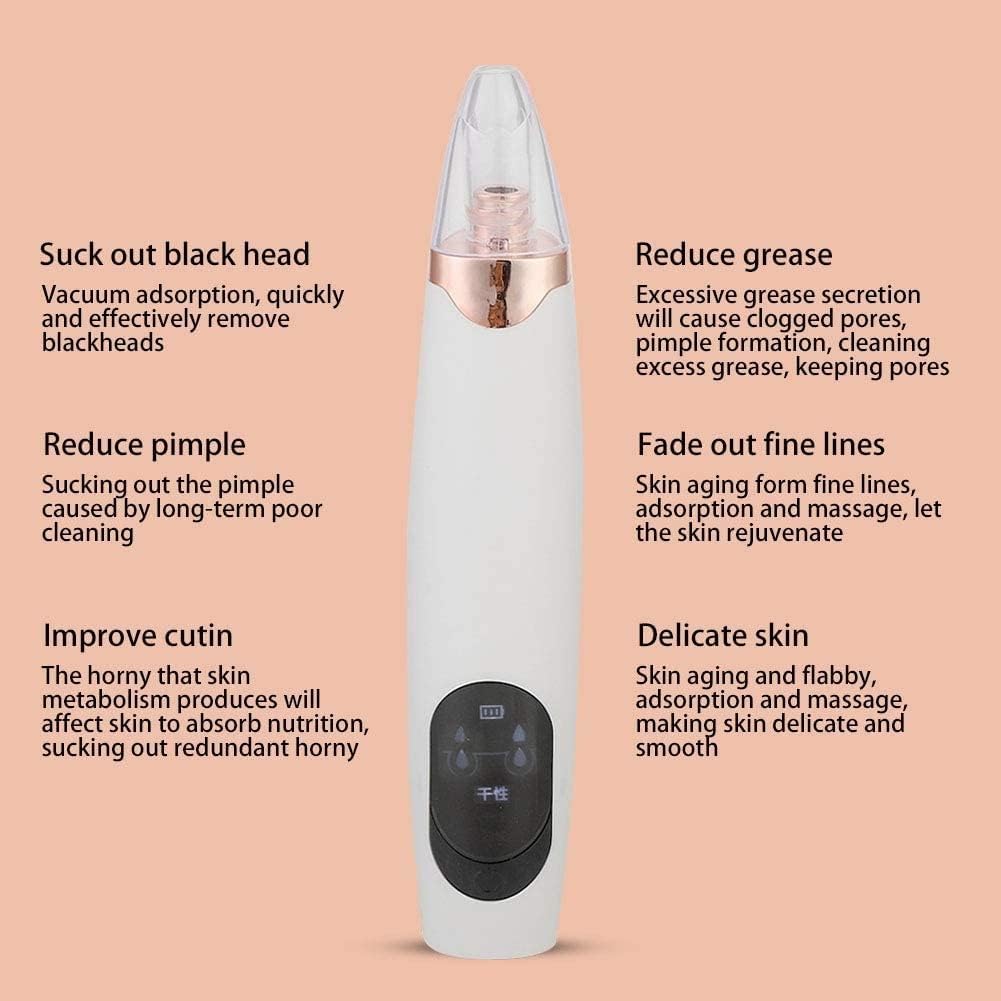 Electric Blackhead Removal, Electronic Facial Pore Cleaner, Vacuum Suction Device, Cleaning Set, Machine, Beauty