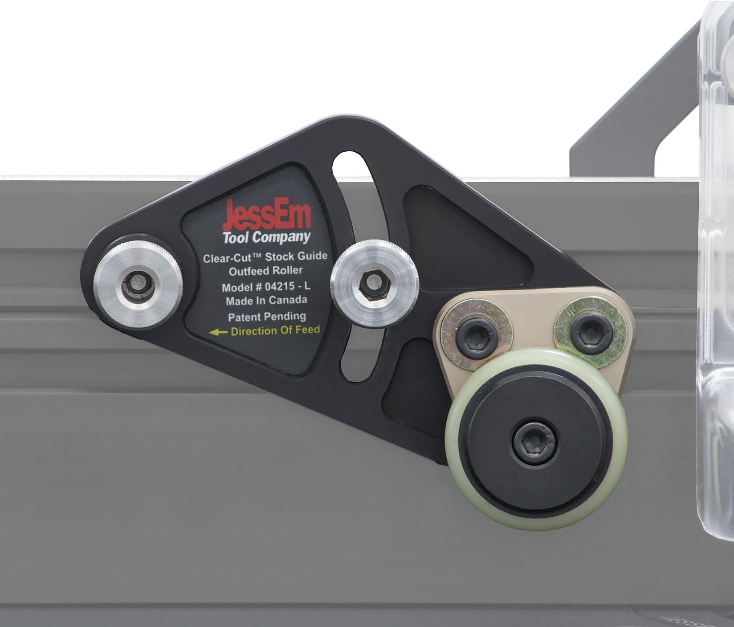 JessEm 04215 Clear-Cut Precision Stock Guides with Dual Roller Hold-Down System for Router Table Fences