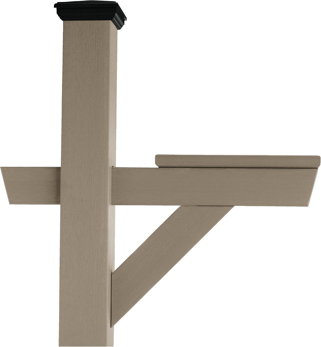 Highwood Hazelton Mailbox Post, Woodland Brown