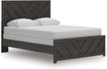 Signature Design by Ashley Prendonea Farmhouse Queen Panel Bed, Foundation or Box Spring Needed, Gray