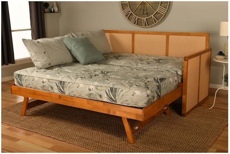 Kodiak Daybed with Mattress Included – 2 Twin Daybed or King Size Bed, Multi-Functional Day Bed for Living Room, Bedroom, or Guest Room