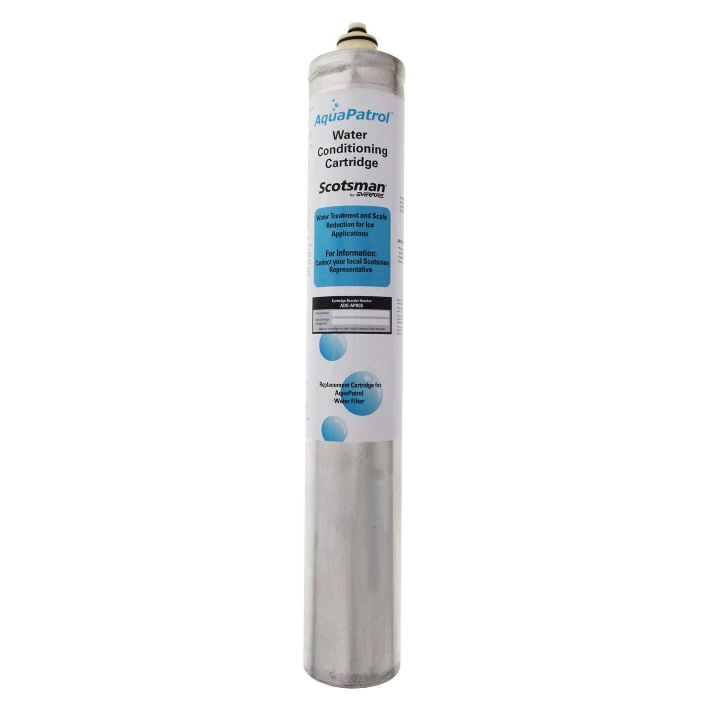 Scotsman APRC6-P AqualPatrol Plus Water Filter Replacement Cartridge (Pack of 6), NSF, White, 14.5 Inches x 3.25 Inches