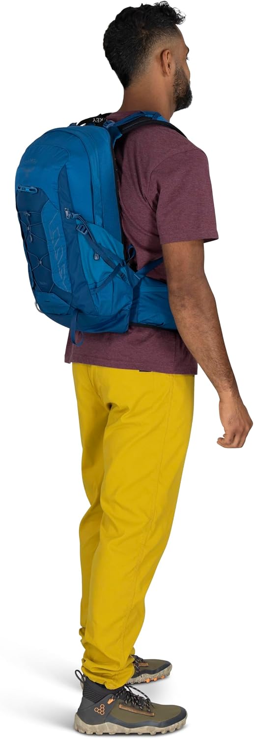 Osprey Talon 11L Men's Lightweight Hiking Backpack - Small Daypack for Travel & Camping, Black/Coal Grey