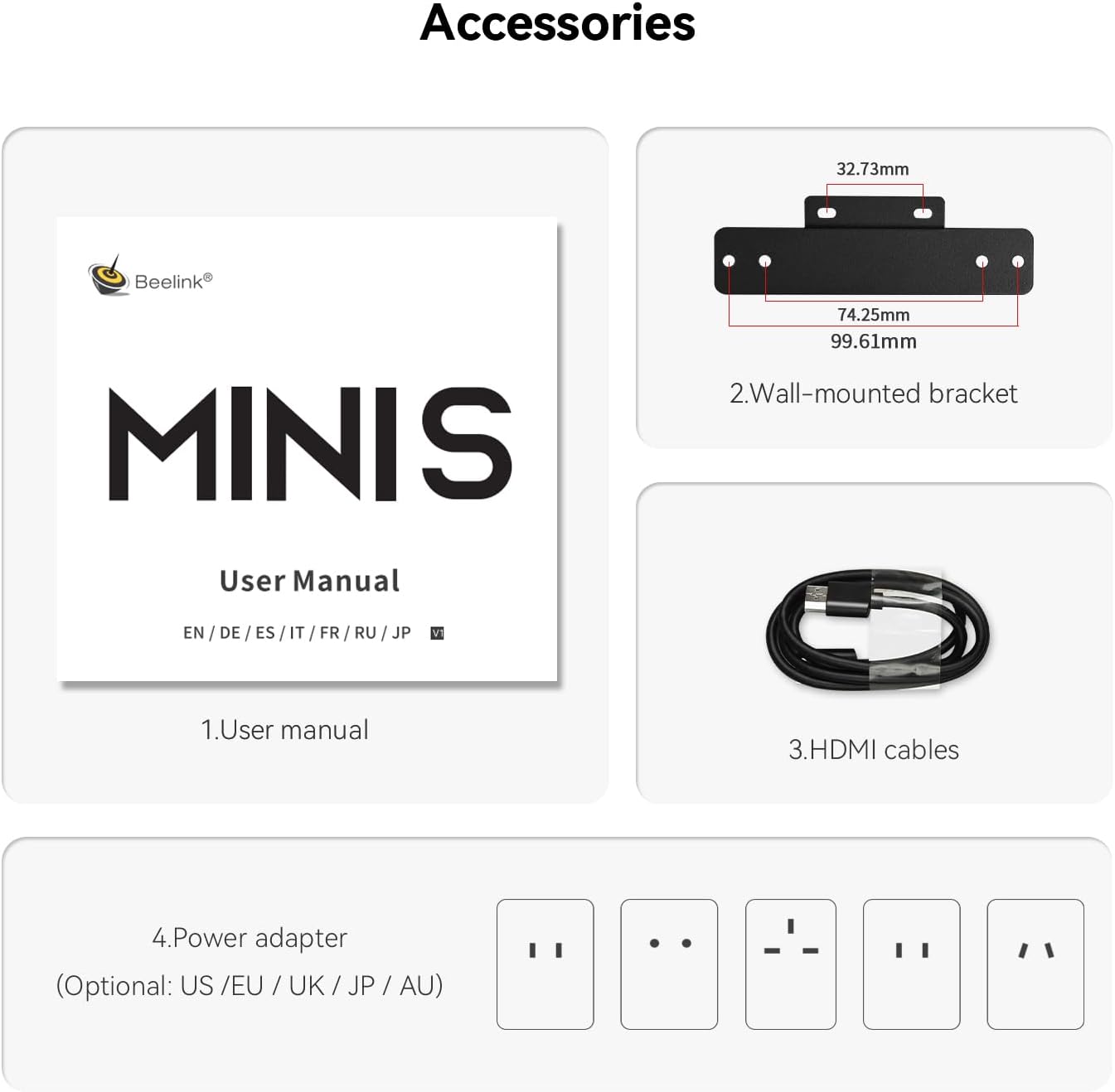Beelink MINI S12 Mini PC with N95 Processor, 8G DDR4 480G SSD Mini Desktop PC, WiFi5, BT4.2, Dual HDMI, 2.5G LAN W-11 Home WMini Computer