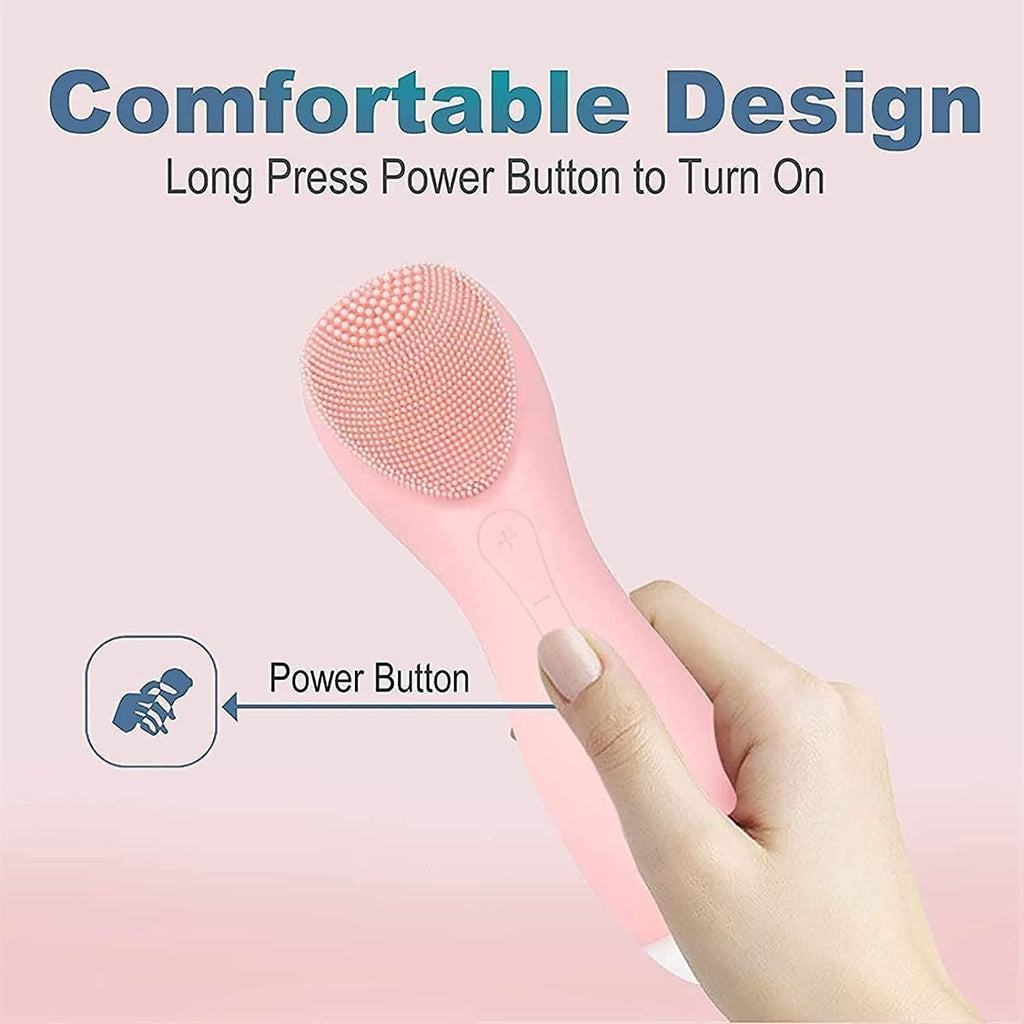 USB Rechargeable Facial Cleansing Brush, Waterproof Electric Face Brush Skin Cleansing, 5-Speed Cleaning Mode Face Wash Brush