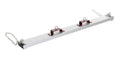 Vestil HDFMS-60 Steel Forklift Heavy Duty Sweeper Magnet 60 in. Sweep Width 120 Lb. Capacity Silver