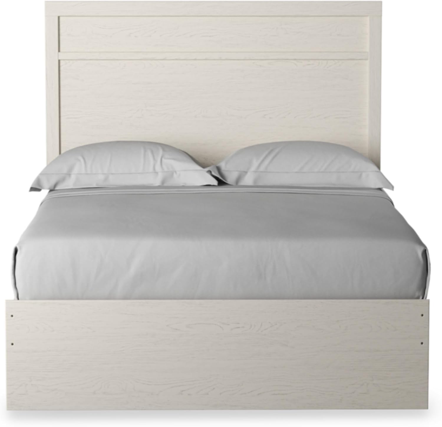 Signature Design by Ashley Stelsie Farmhouse Full Panel Bed, Foundation or Box Spring Needed, White