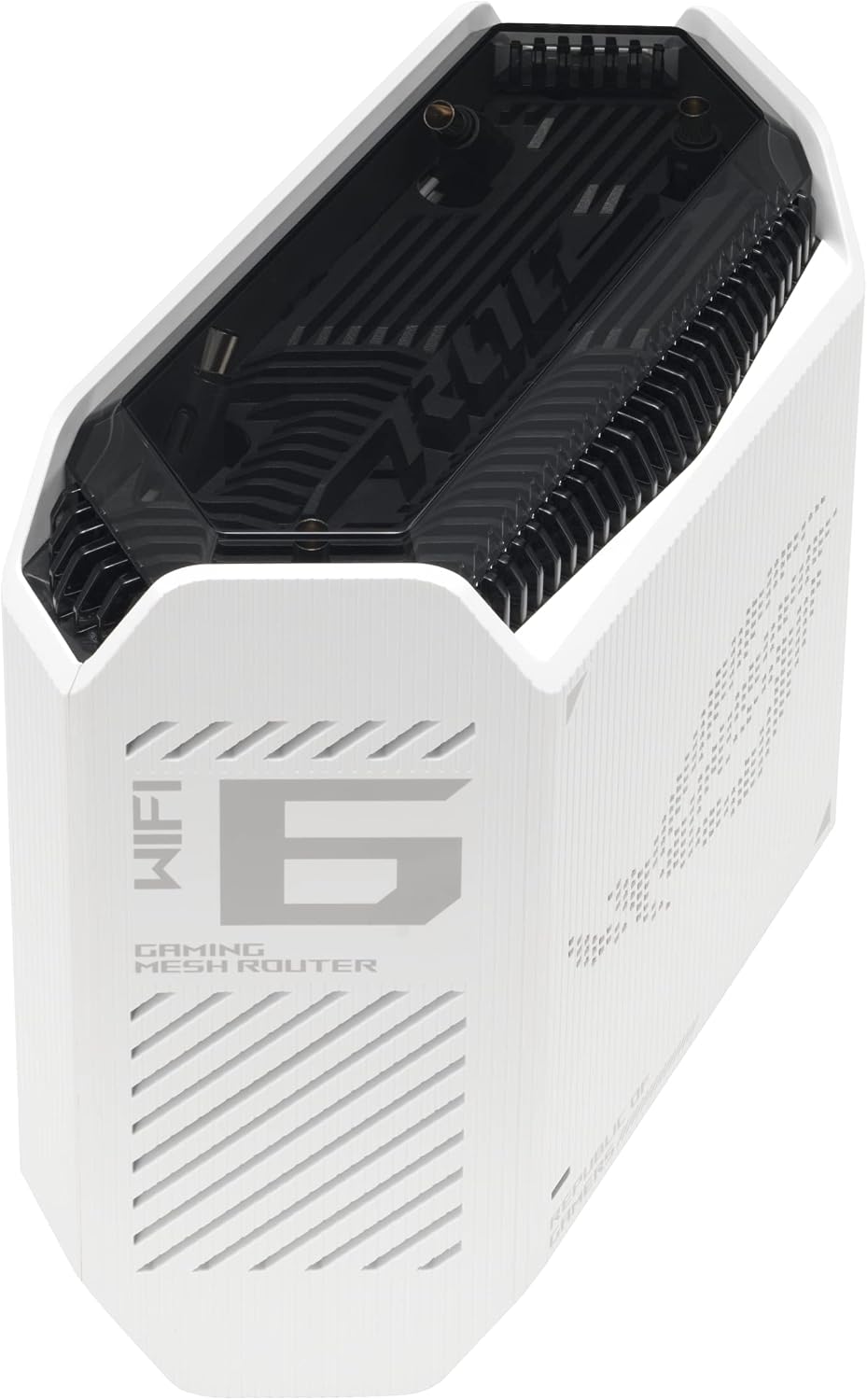 ASUS ROG Rapture GT6 (2PK) AX10000 Tri-Band WiFi 6 Gaming Mesh System, Covers up to 5,800 sq ft, 2.5 Gbps Port, Triple-Level Game Acceleration, UNII 4, Free Lifetime Internet Security, Moonlight White