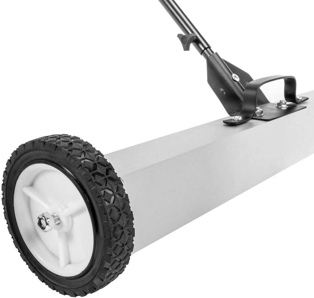36' Rolling Magnetic Sweeper Magnet Pick Up Tool Screws Parts Finder Long Handle