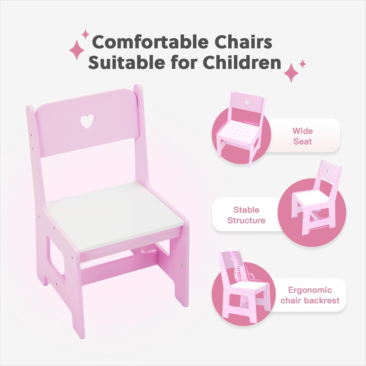 Frogprin Kids Vanity with Lights and Chair, Princess Makeup Vanity Desk with Mirror Bookshelf Storage Cabinet,3 in 1 Toddler Vanity Table,Makeup Dressing Table,Pretend Play Vanity for Little Girl-Pink