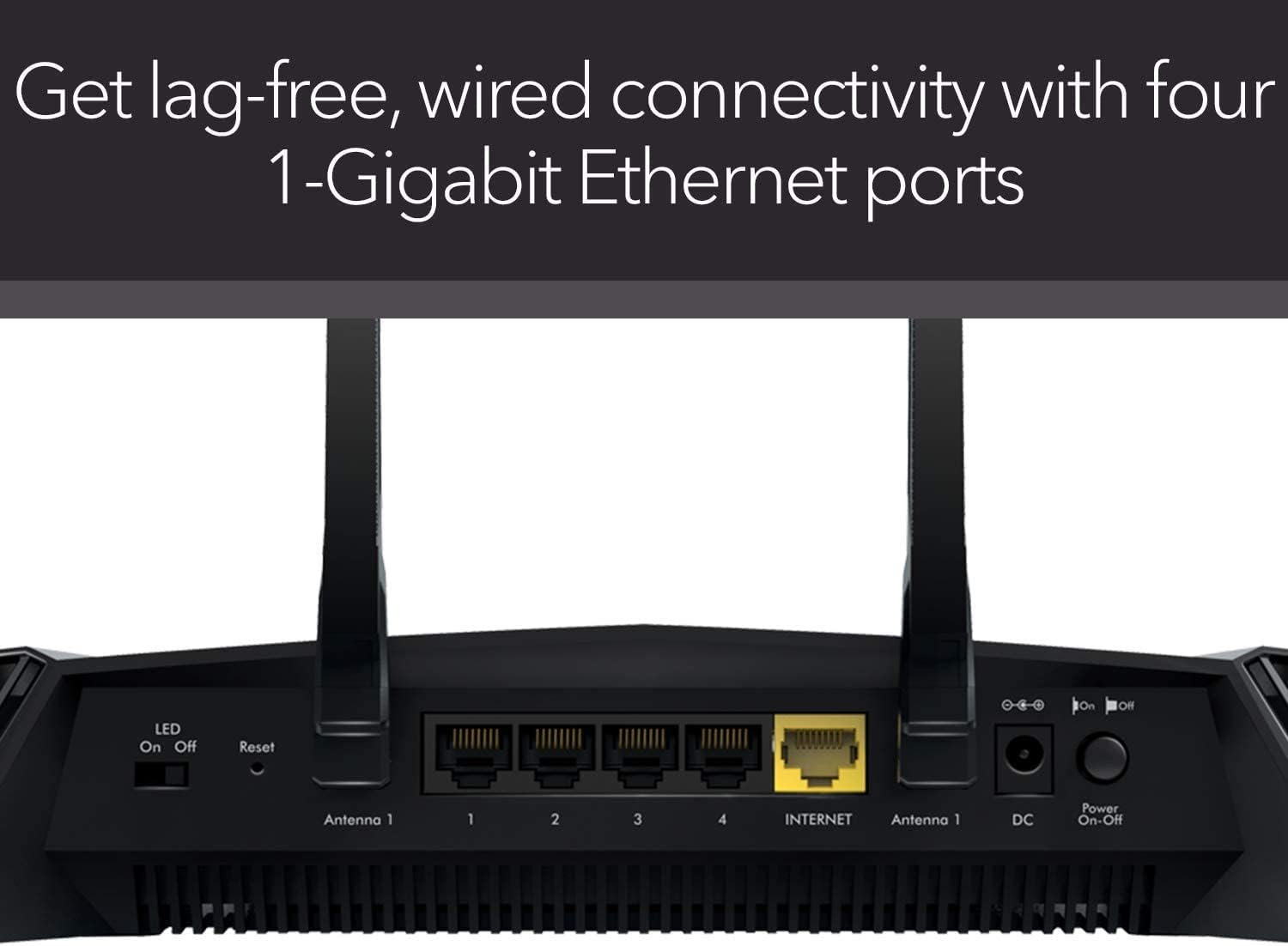 NETGEAR Nighthawk Pro Gaming XR500 Wi-Fi Router with 4 Ethernet Ports and Wireless speeds up to 2.6 Gbps, AC2600, Optimized for Low Ping