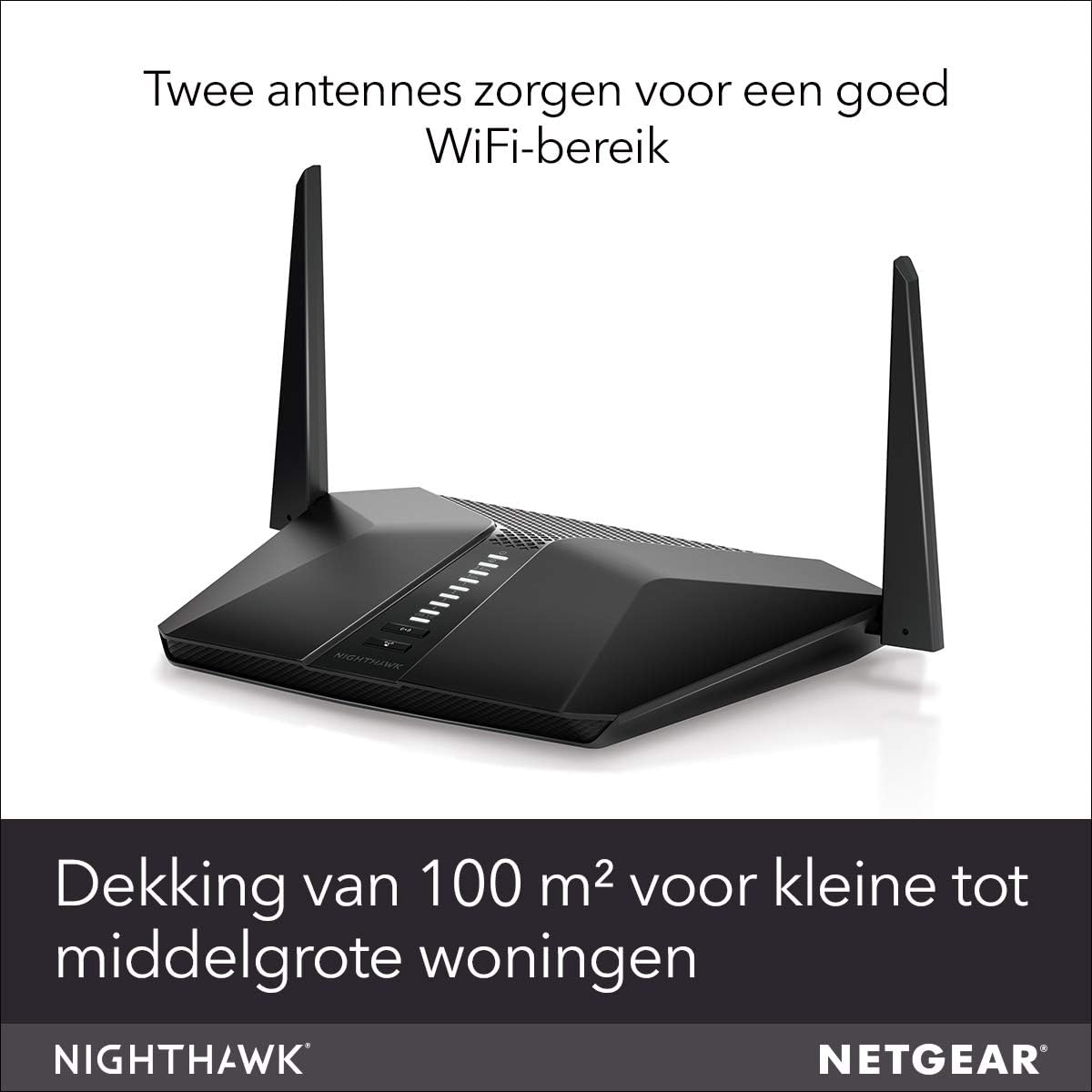NETGEAR AX3000 Nighthawk AX4 Router New Retail, RAX40-100PES (New Retail Band WiFi 6 4-Stream)