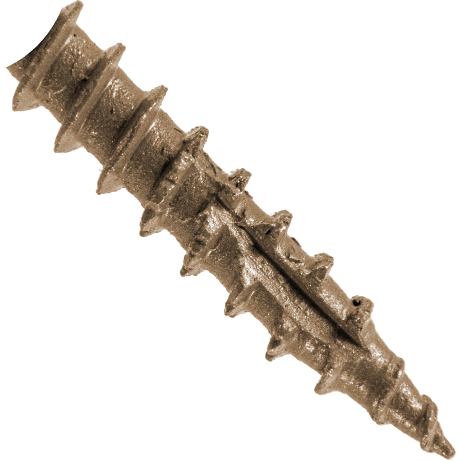 Jake Sales #10 x 2-3/4' Rustic Cedar Composite Decking Exterior Coated Wood Screw Torx/Star Drive Head - AQC Lumber Compatible (Full Box ~1,750 Screws)