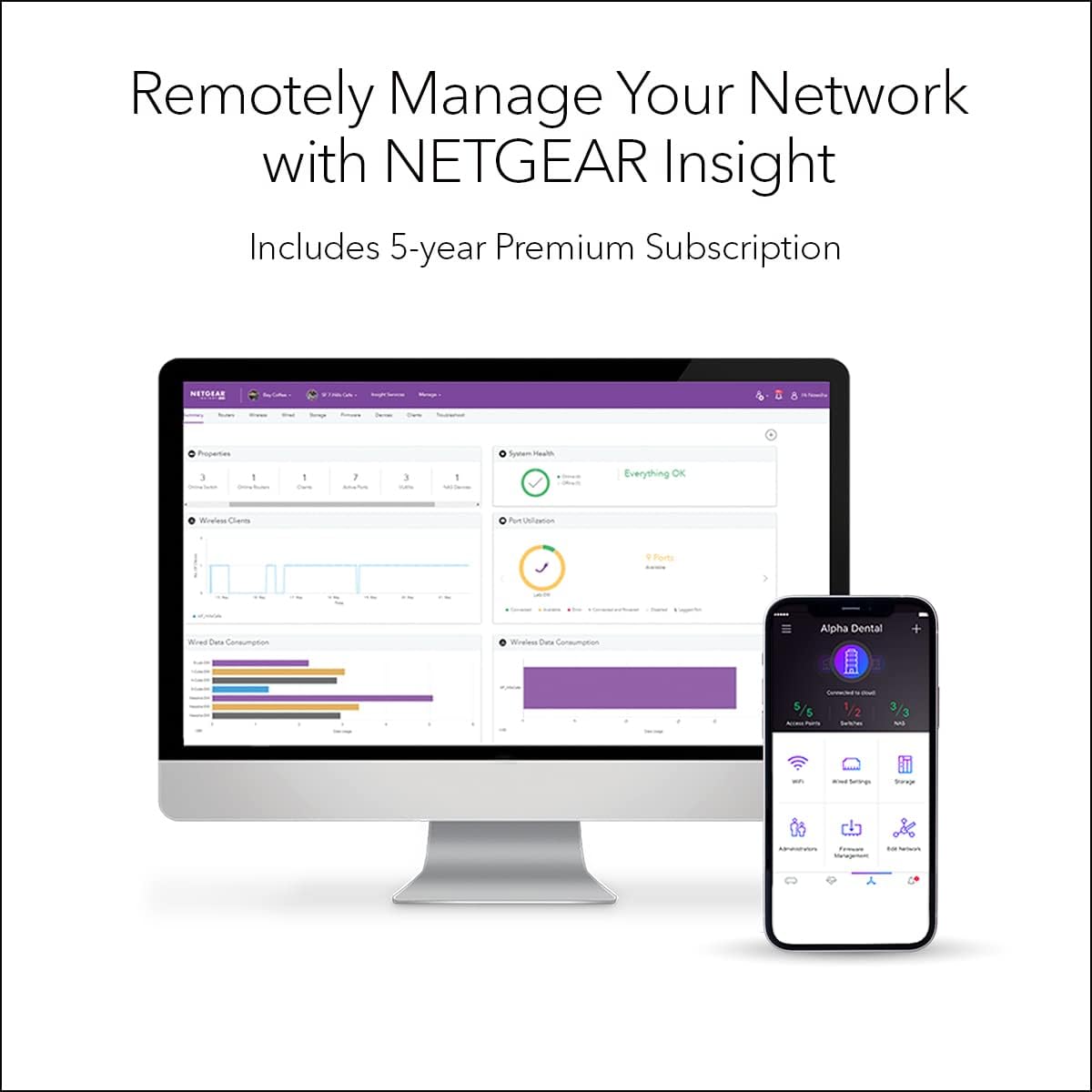 NETGEAR Orbi Pro WiFi 6 Tri-Band Mesh System (SXK80B4) | Router + 3 Satellite Extenders for Business or Home | VLAN, QoS | Coverage up to 12,000 sq. ft, 100 Devices | AX6000 802.11 AX (up to 6Gbps)