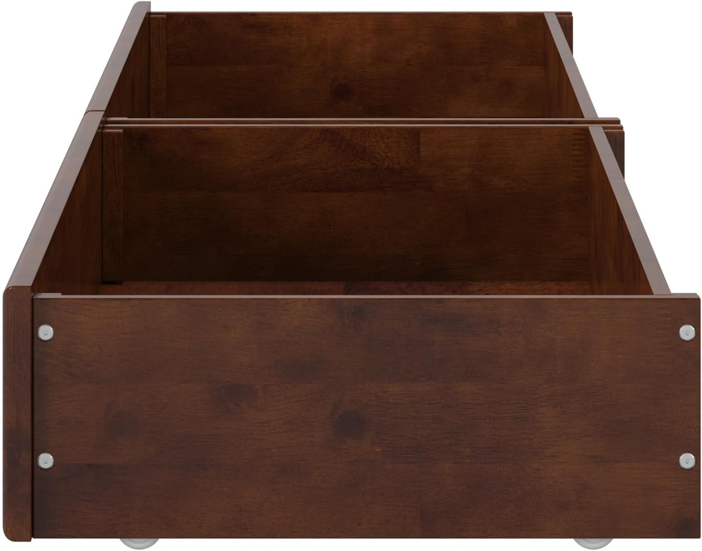 AFI, Mid-Century Modern Under Bed Storage Drawers, Twin/Full, Walnut