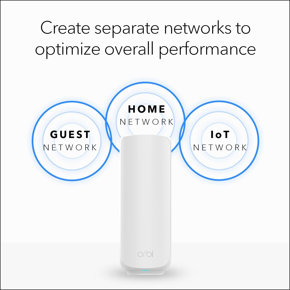 NETGEAR Orbi 370 Series Dual-Band WiFi 7 Mesh System for Home (RBE374) - Wireless Router (no Modem) + 3 Extenders, Security Features, 5 Gbps, Covers 8,000 sq.ft., 70 Devices, 2.5GB Port, BE5000