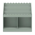 Davinci Sammy Scallop Bookcase in Light Sage, Nursery/Kids Room Storage