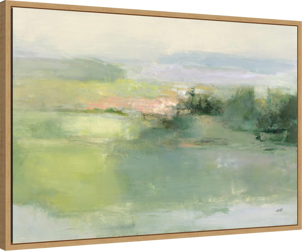 Amanti Art Framed Canvas Wall Art 23x33 Gentle World by Julia Purinton, Framed Wall Art Canvas, Landscapes Artwork, Modern Contemporary Decor, Large Poster Painting for Living Room, Bedroom, Bathroom