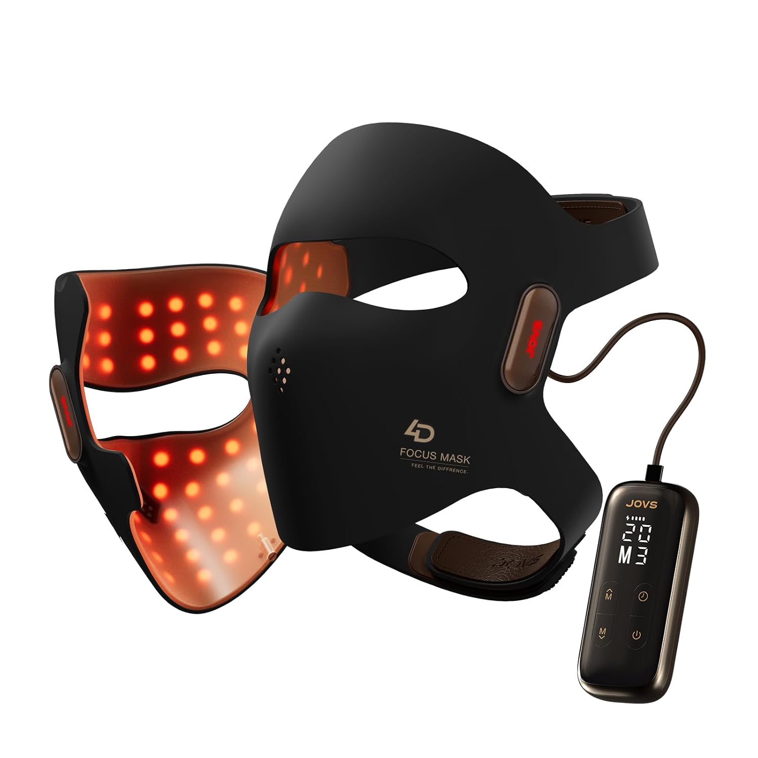 JOVS 4D Laser Light Therapy Mask, Black