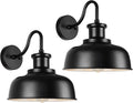 Solar Barn Lights for Outside, Outdoor Wall Lights Solar Powered, Farmhouse Exterior Wall Sconces, Industrial Exterior Lighting Fixture, Rustic Lantern for Garage, Barn, Shed,RZSR007-2