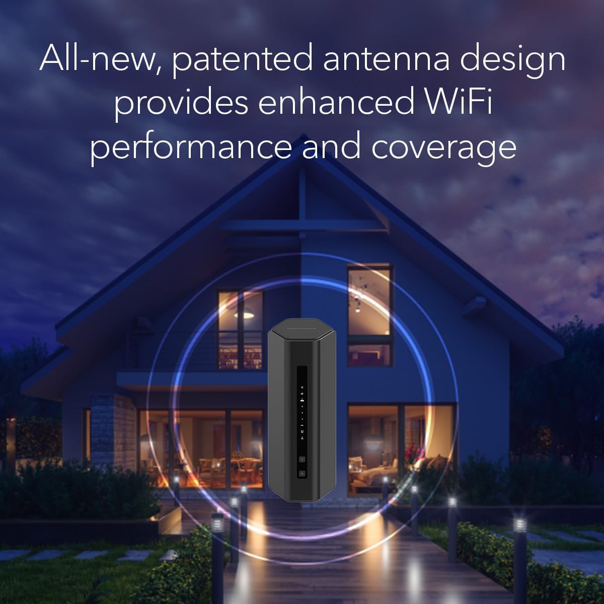 NETGEAR Nighthawk Dual-Band WiFi 7 Router (RS180) - Router Only, BE5500 Wireless Speed (up to 5.5 Gbps) - Covers up to 2,500 sq. ft., 80 Devices - 2.5 Gig Internet Port – Free Expert Help