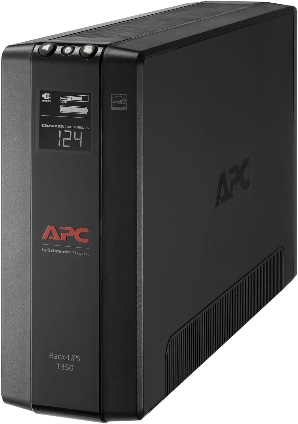 APC Back-UPS Pro 1350VA UPS, 810W Battery Backup & Surge Protector, AVR, 10 Outlets (NEMA 5-15R), LCD Display, BX1350M Uninterruptible Power Supply for Computers, Wi-Fi Router, Home Office Electronics