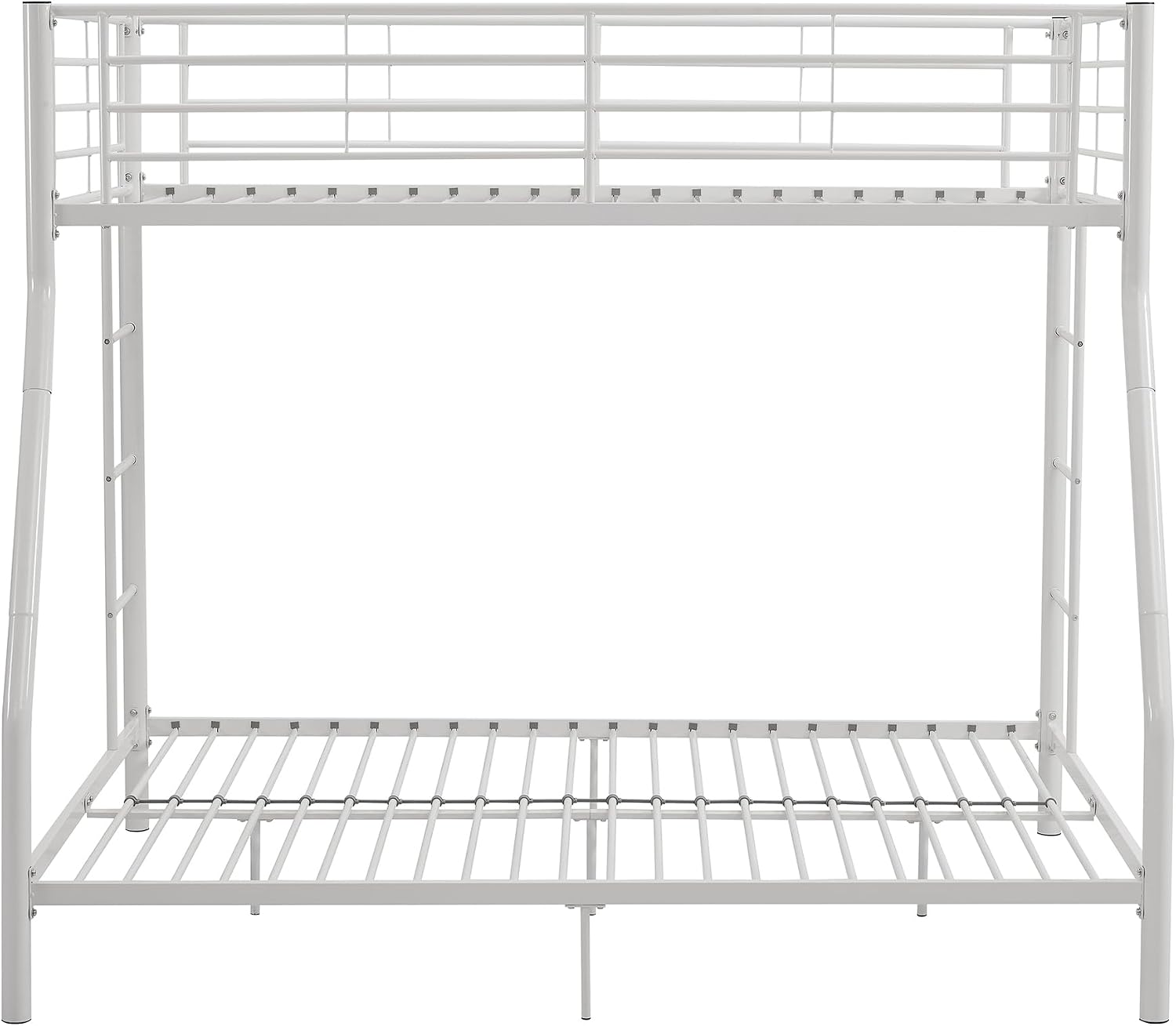 Walker Edison Dunning Urban Industrial Twin Over Double Metal Bunk Bed, Twin Over Double, White
