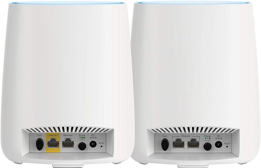 NETGEAR Orbi Compact Wall-Plug Whole Home Mesh WiFi System - WiFi Router and Wall-Plug Satellite Extender with speeds up to 2.2 Gbps Over 3,500 sq. feet, AC2200 (RBK20W)