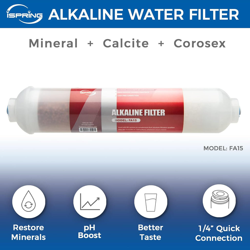iSpring F31KU100 3-Year Reverse Osmosis Water Filter Replacement Cartridge Set for 7-Stage 100 GPD RO Water Filtration Systems w/Alkaline Mineral & UV Filters Fits RCC1UP-AK, RCC7AK-UV, 31 Piece